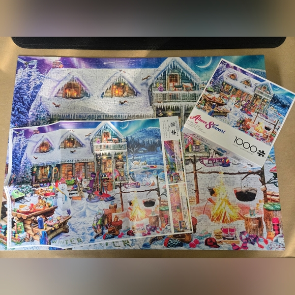 Aimee Stewart-"Winterland Fun"-1000 Pieces Jigsaw Buffalo Games Puzzle - Picture 3 of 3